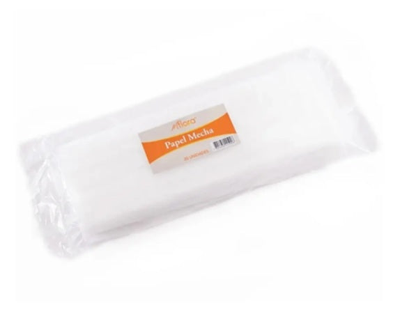 PAPEL ESPUMA PROFESIONAL PARA MECHAS Y DECOLORACIÓN – 30x10 cm (20 uni)